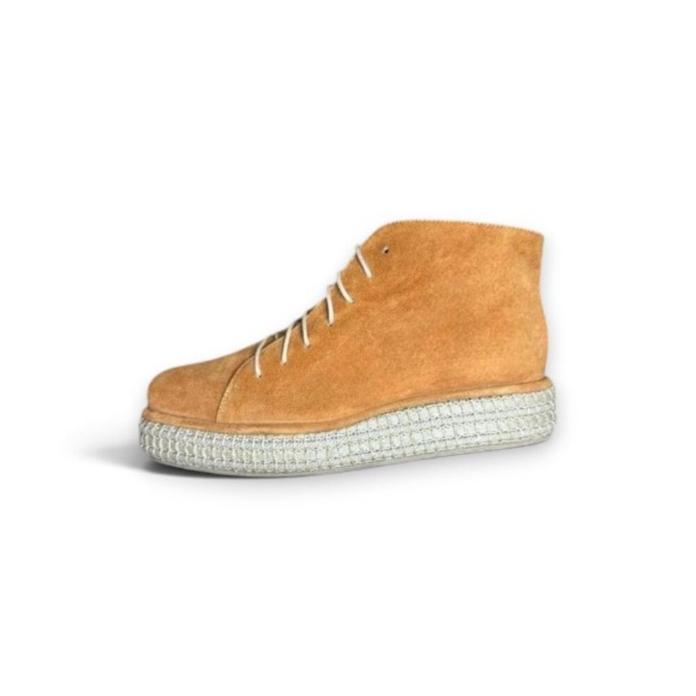 Rachel Comey NWOB Tan Suede Espadrille Platform Chukka Boots Size 8.5 MSRP $340